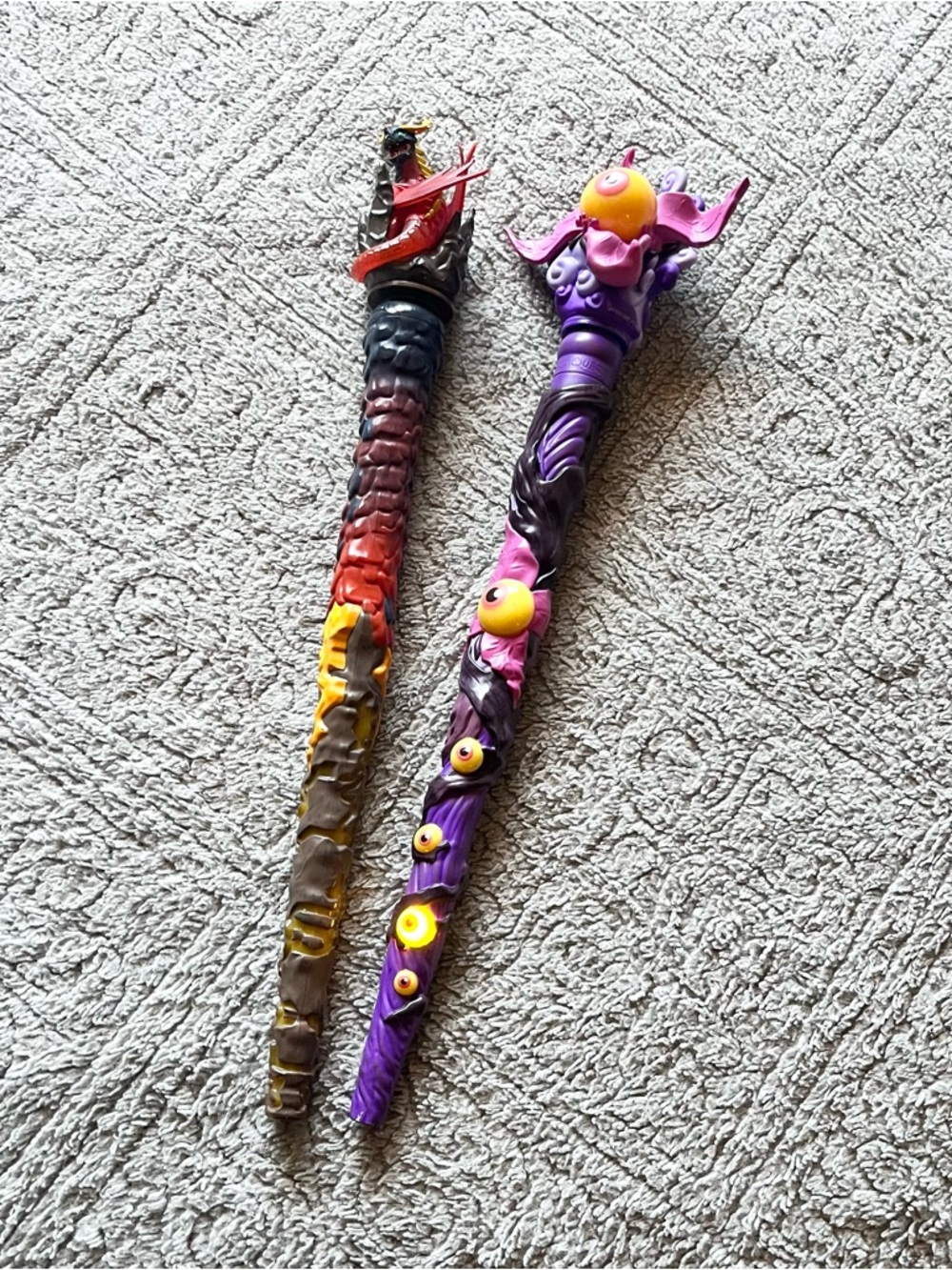 Fantasy Magic Wands - Purple & Fiery Red Designs